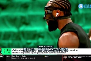 现在看来很值吧？去年夏天，杰伦-布朗将签下NBA史上最大合同，总额超过3亿